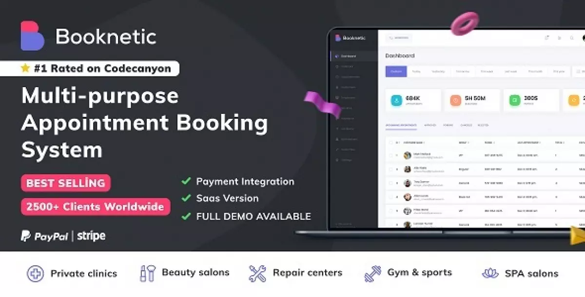 Booknetic - WordPress Booking Plugin for Appointment Scheduling [SaaS]
