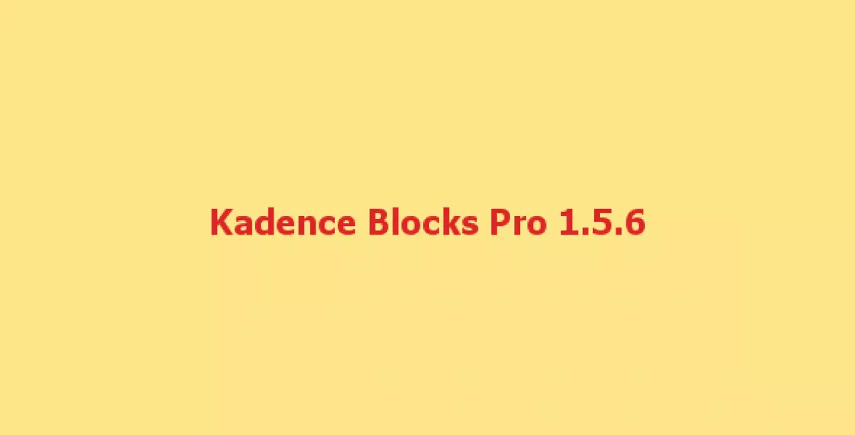 Kadence Blocks Pro