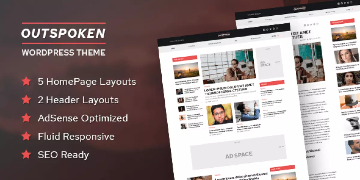 Outspoken - A Premium Theme for Creating Magazine Websites