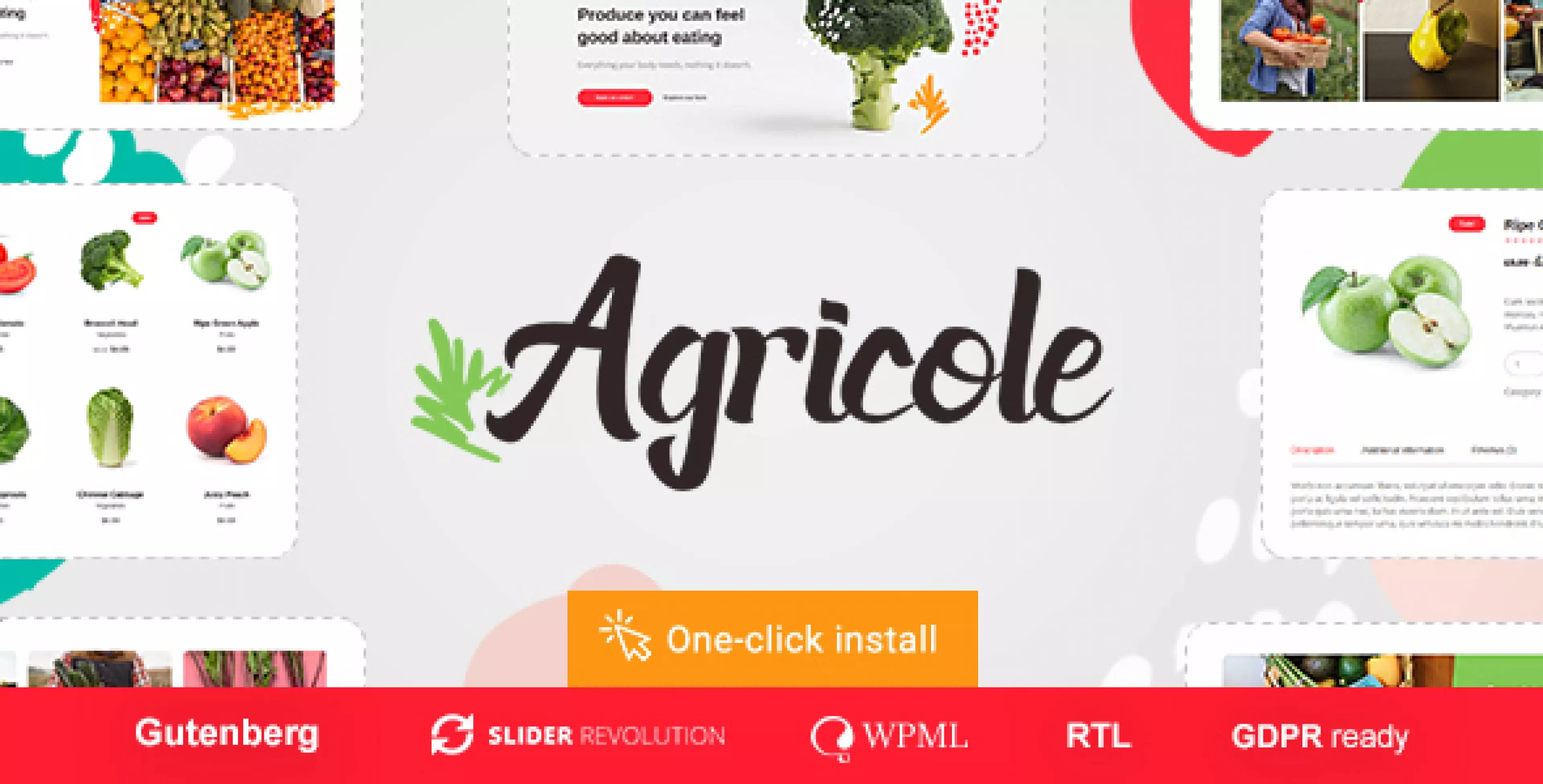 Agricole - Organic Food & Agriculture WordPress Theme