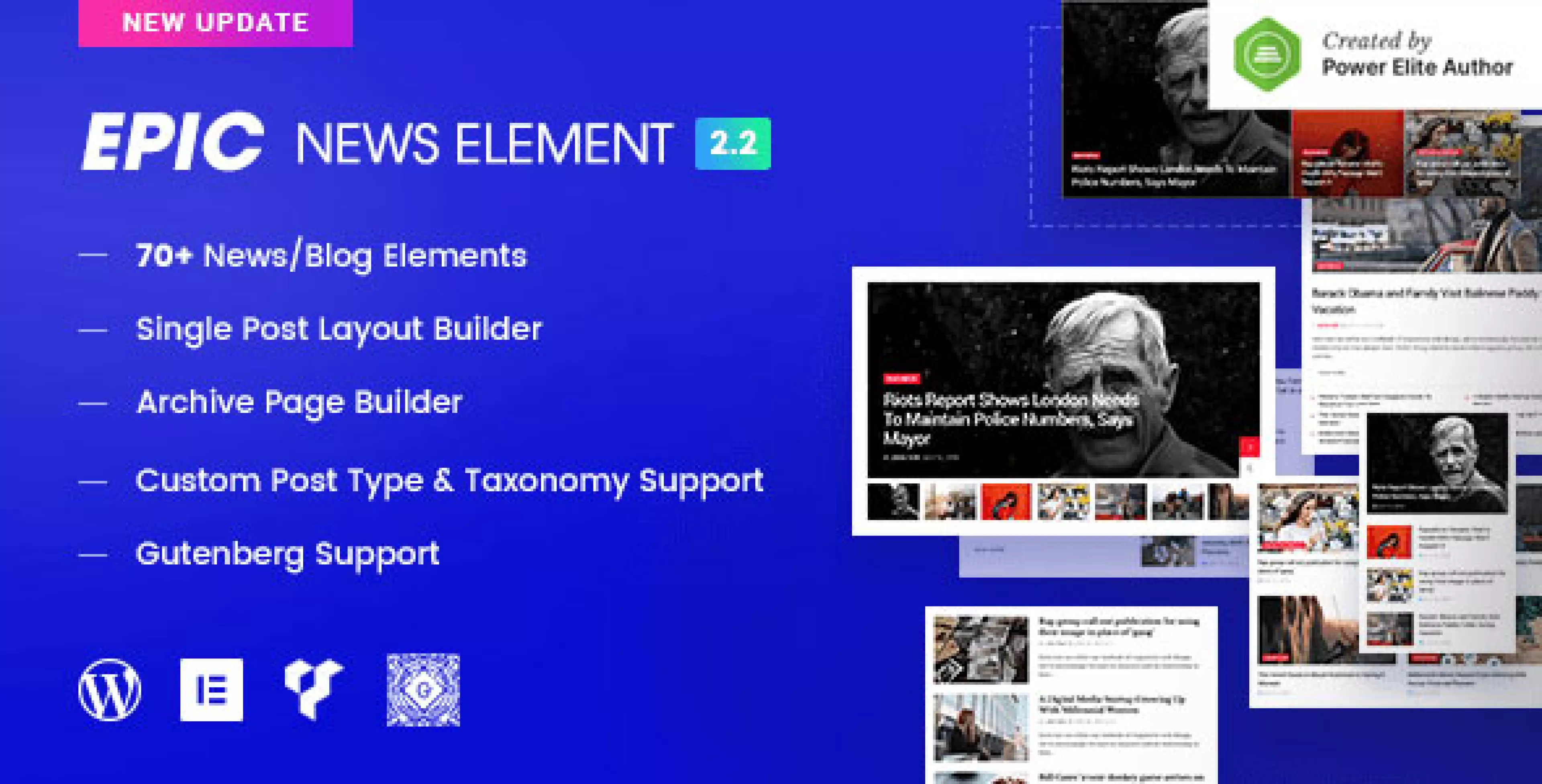 Epic News Elements - News Magazine Blog Element & Blog Add Ons for Elementor & WPBakery Page Builder