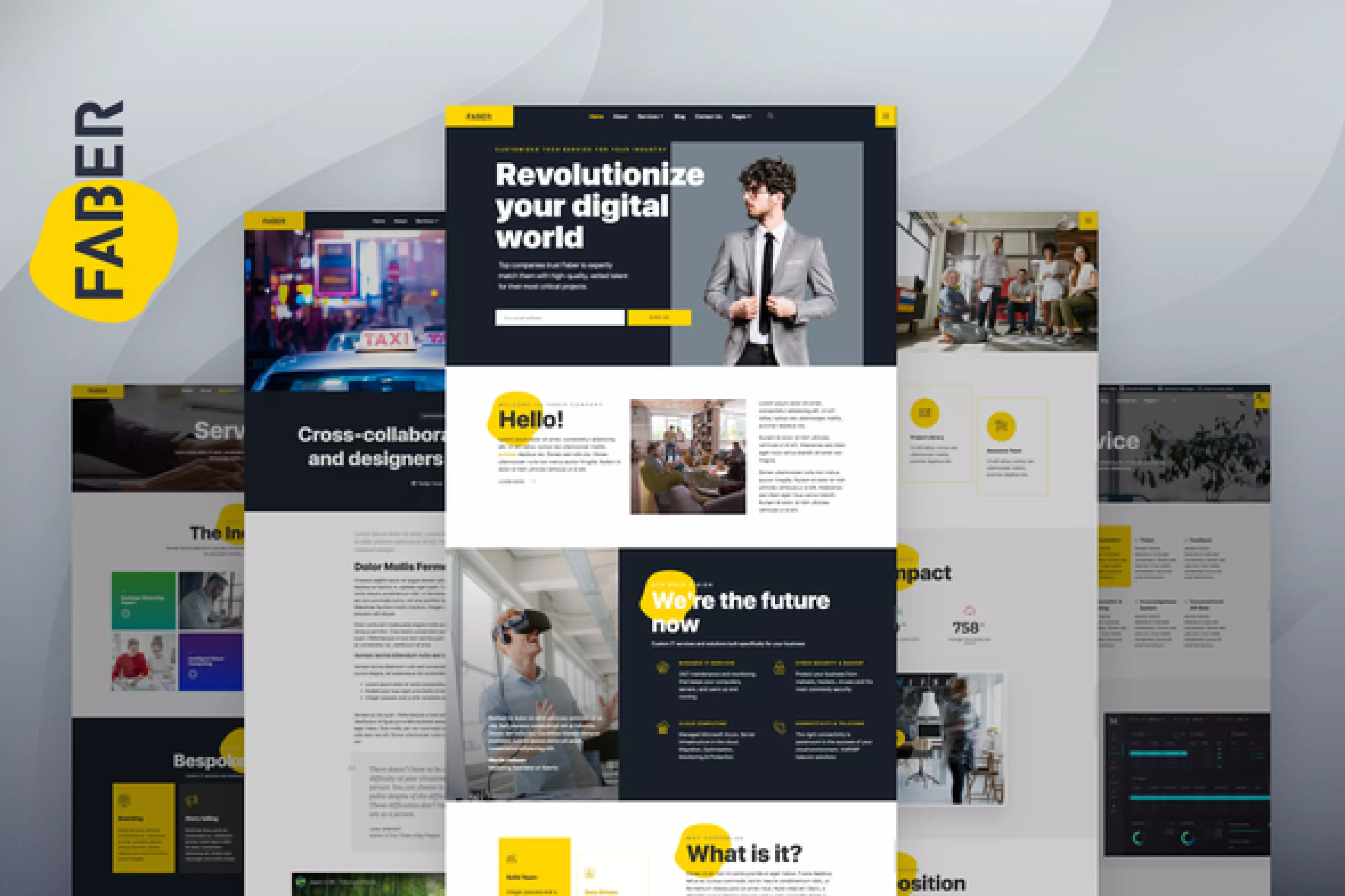 Faber - Template Kits For Tech Company