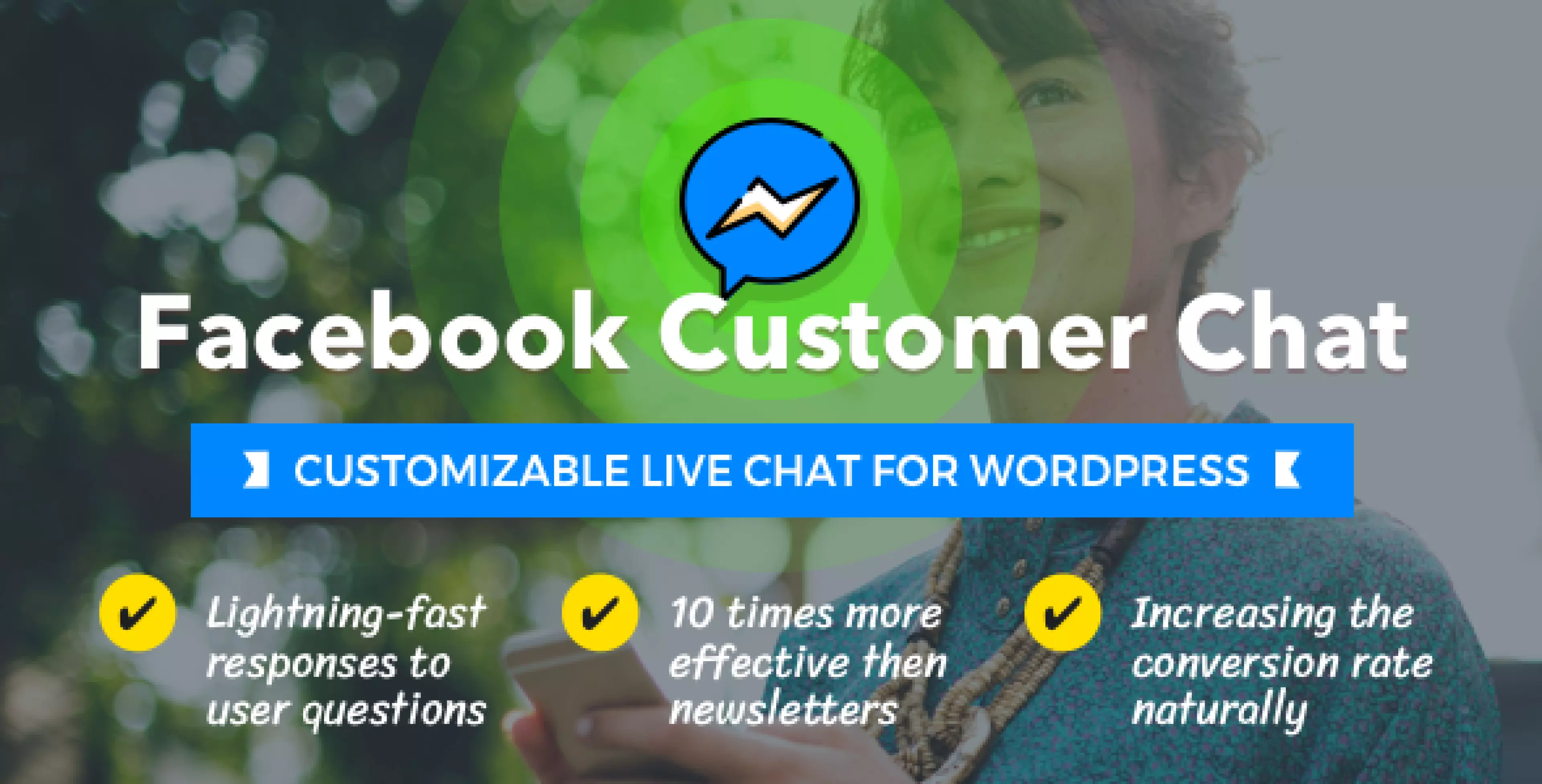 Facebook Customer Chat - Customizable Live Chat for WordPress