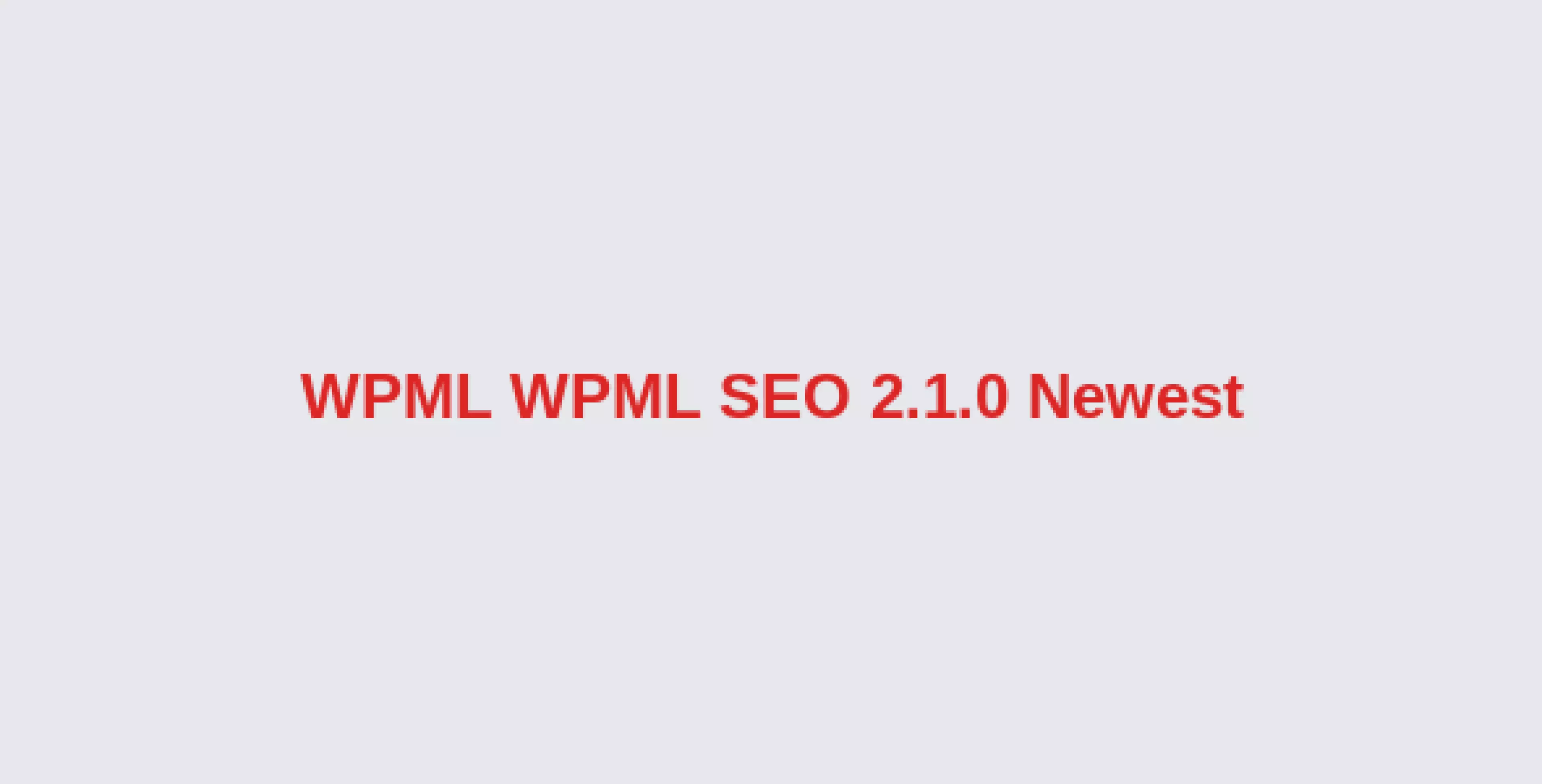 WPML WPML SEO 2.1.0