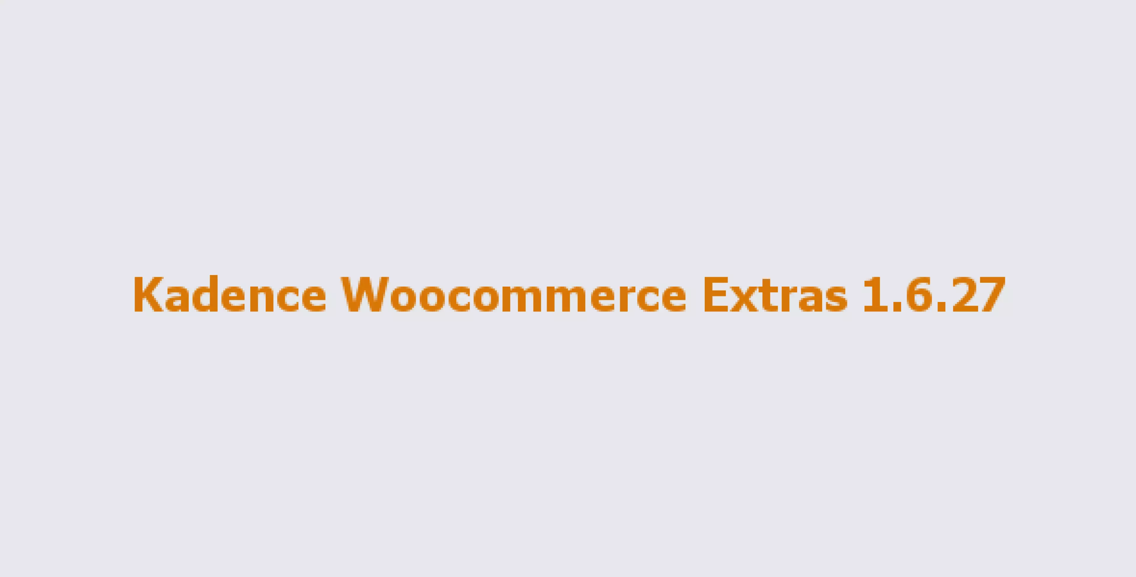Kadence Woocommerce Extras