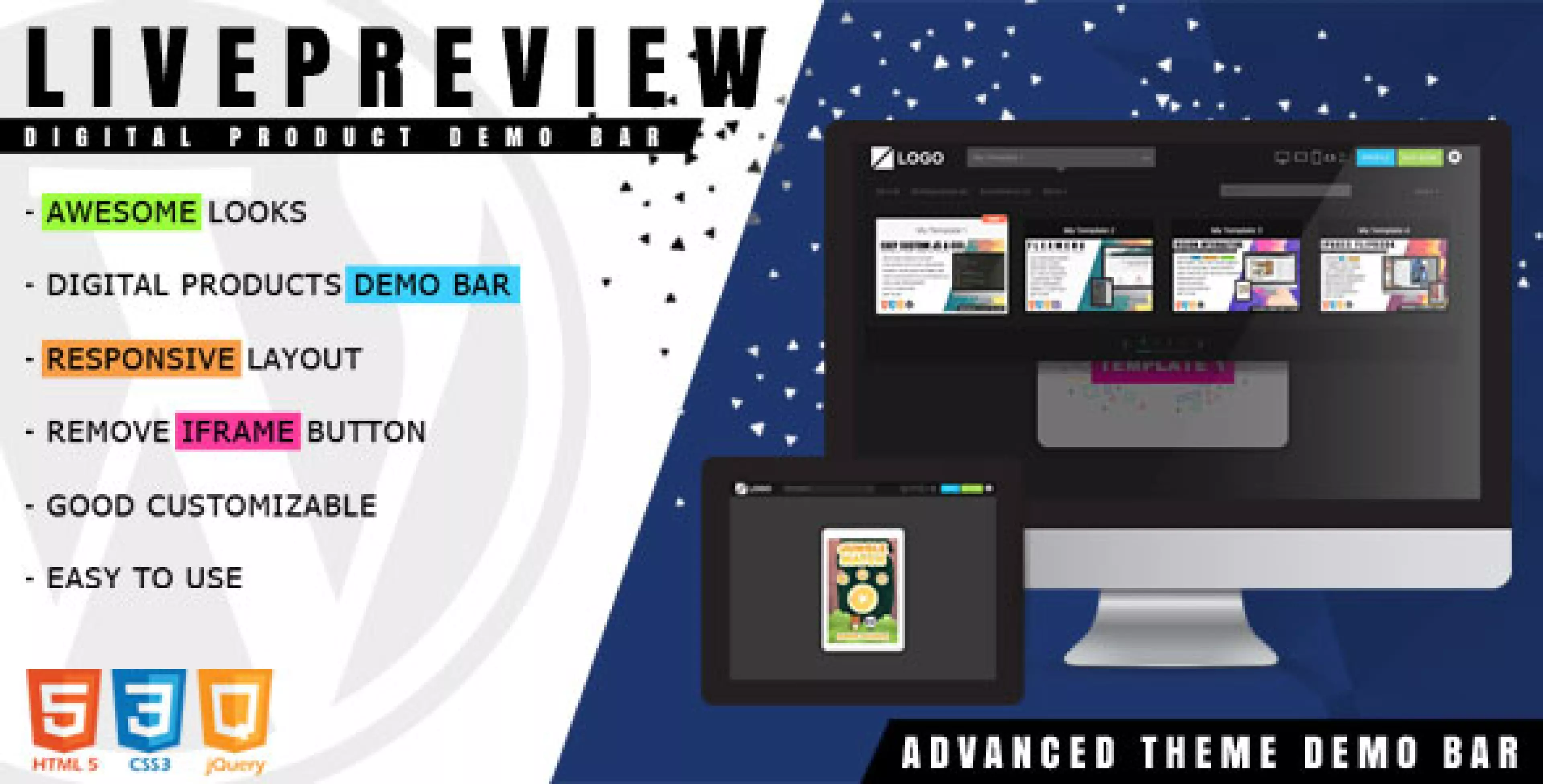 LivePreview - Theme Demo Bar for WordPress