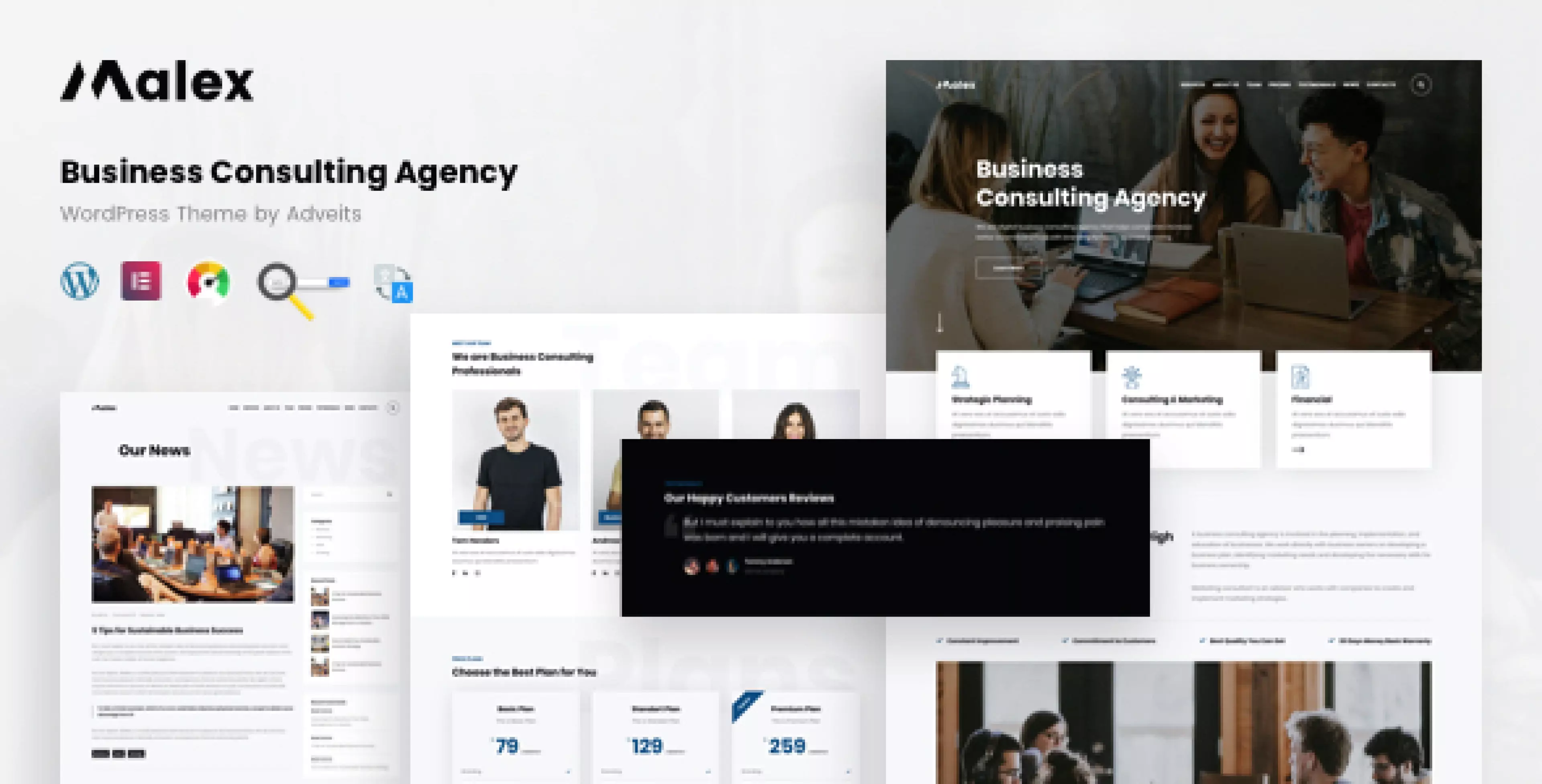 Malex - Business Consulting Agency WordPress Theme 1.12.0