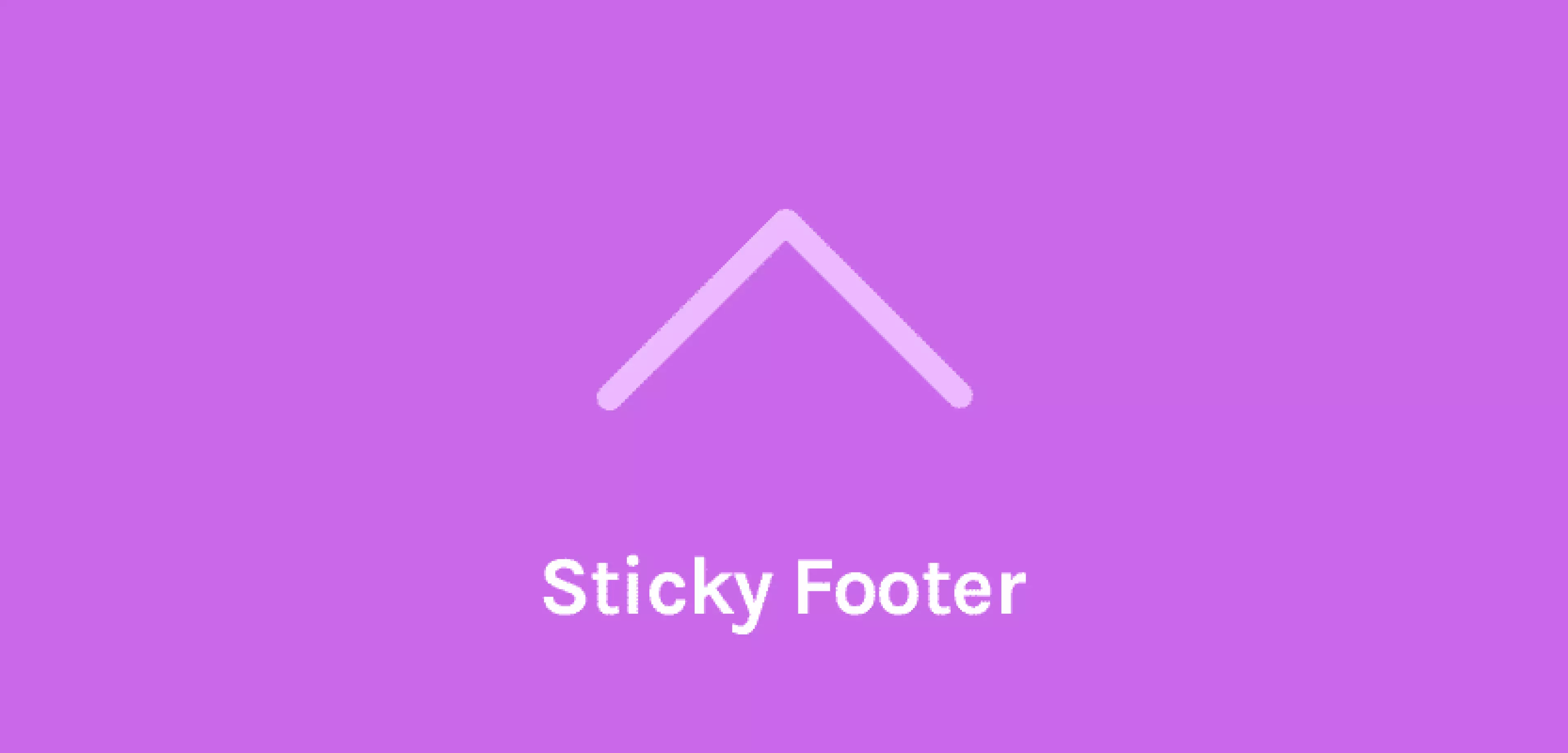 Oceanwp - Sticky Footer