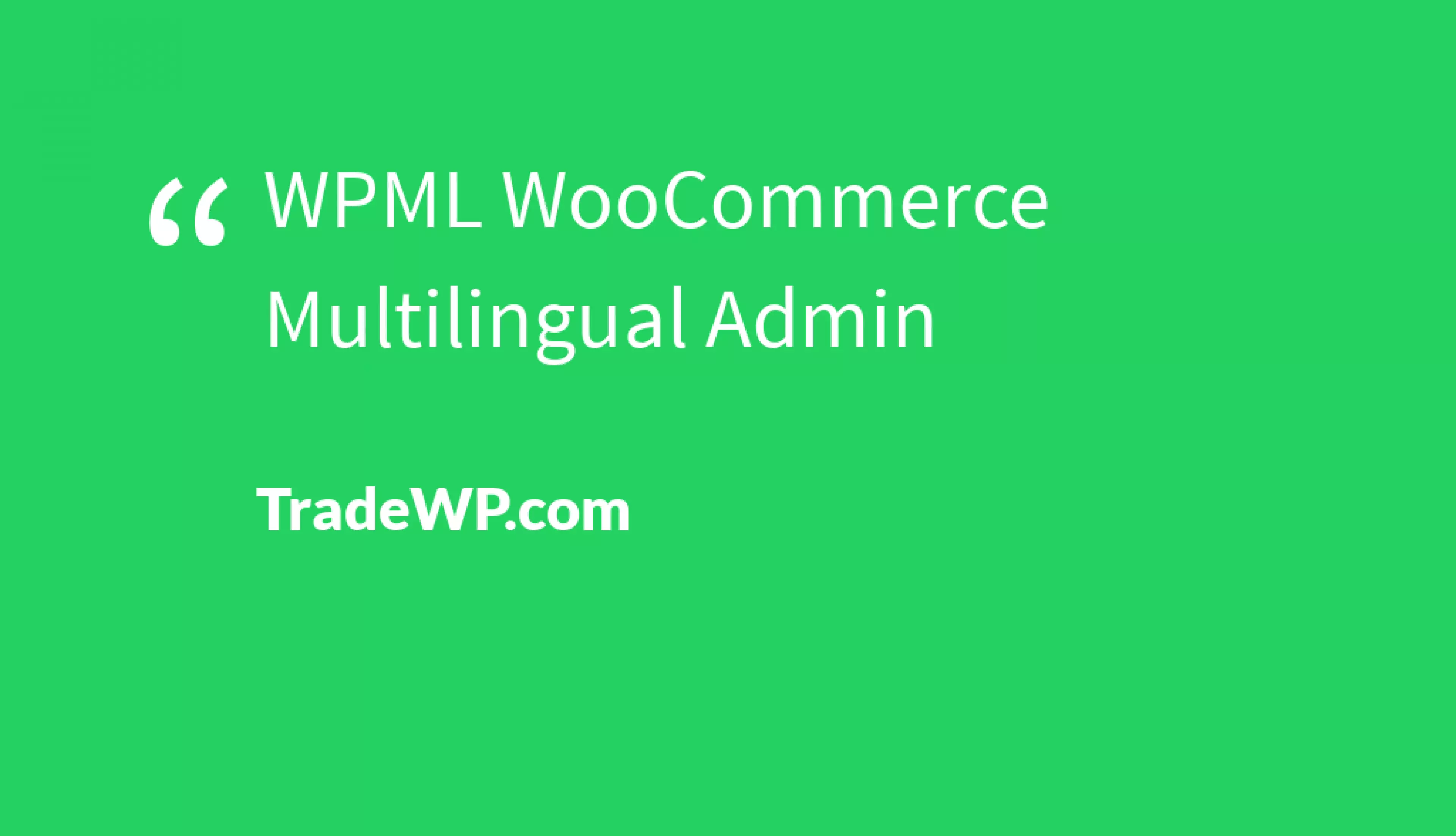 WPML WooCommerce Multilingual