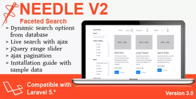 Needle V2 - Laravel Faceted Search 1627619703735